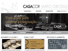 Tablet Screenshot of casacormt.com.br